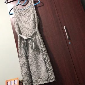 Simply Liliana grey lace dress